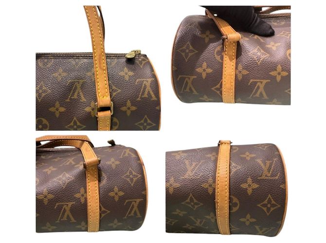 Bolso Louis Vuitton Monogram Papillon 26 Castaño - vista 8
