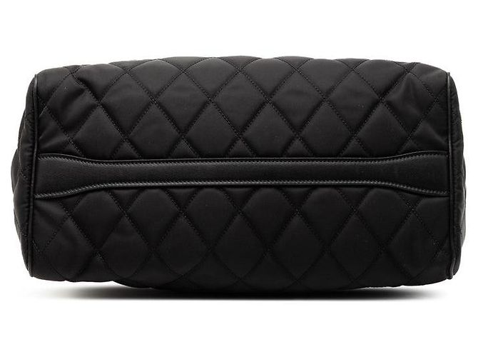 Prada Quilted 2-Way Handbag Black - view 3