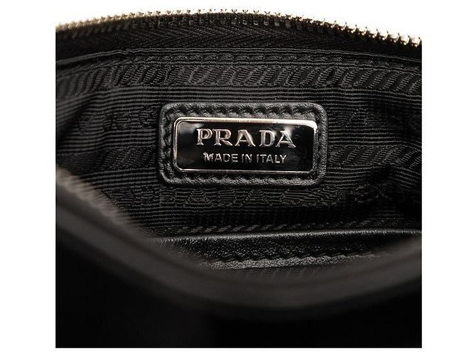 Borsa a tracolla Prada con placca logo triangolare Nero - vista 5