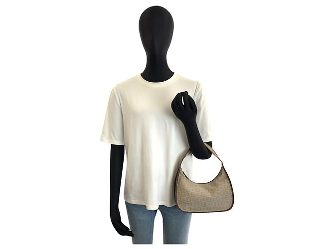 Sac à main Givenchy en toile Marron Beige - vue 6