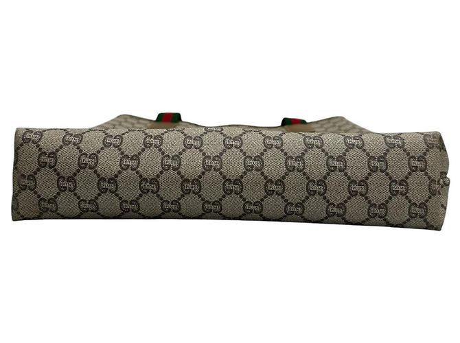 Borsa Tote Gucci GG Plus Marrone - vista 4