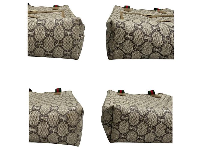 Borsa Tote Gucci GG Plus Marrone - vista 5