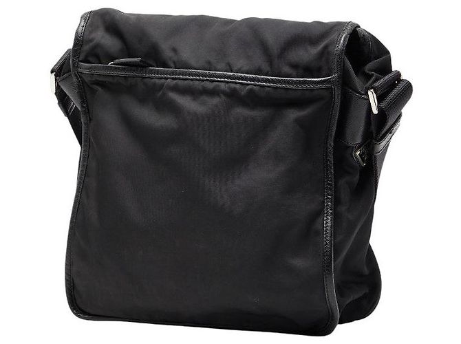 Borsa a tracolla Prada con logo triangolare Nero - vista 2