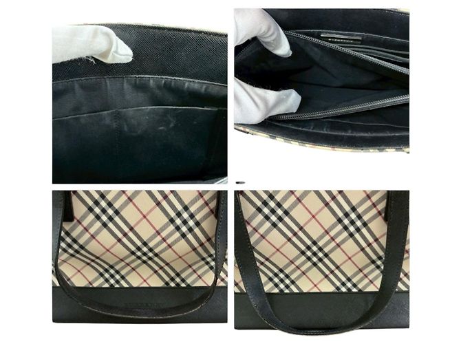 Sacola Burberry Nova Check Marrom Bege - vista 5