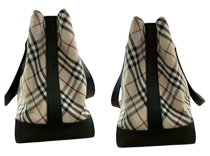 Sacola Burberry Nova Check Marrom Bege - vista 6