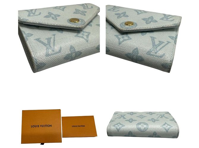Cartera Louis Vuitton Monogram Trifold Azul - vista 6