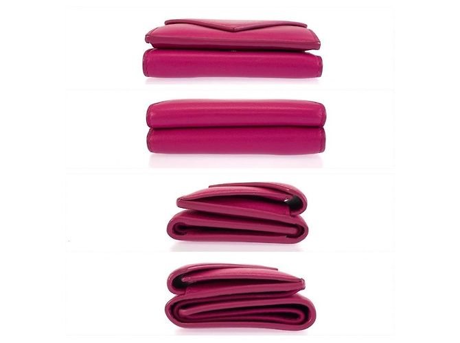 Portafoglio compatto Paper Balenciaga Rosa - vista 10