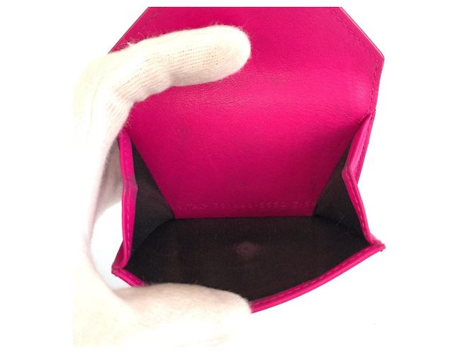 Portafoglio compatto Paper Balenciaga Rosa - vista 6