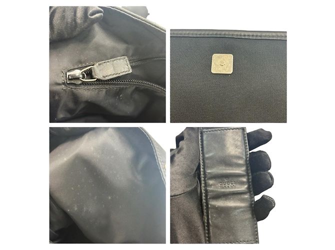 Borsa a tracolla Gucci GG Emboss Nero - vista 6