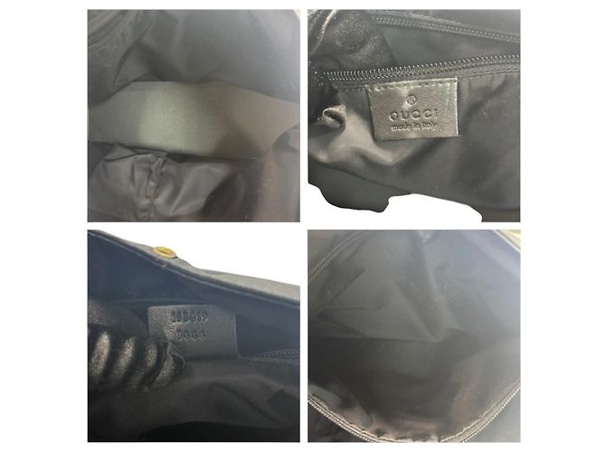 Borsa a tracolla Gucci GG Emboss Nero - vista 7