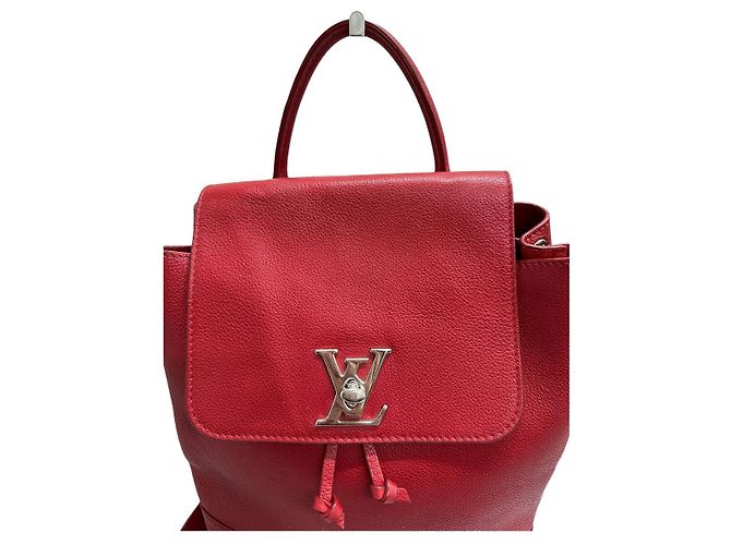 Mochila Louis Vuitton Lockme Vermelho - vista 3