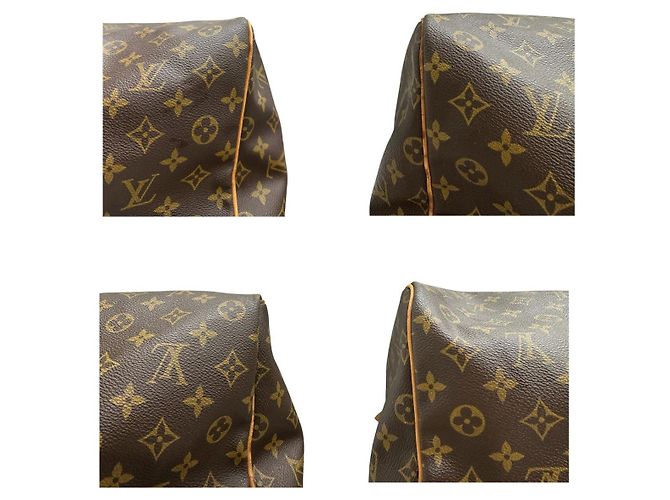 Bolso Boston Louis Vuitton Keepall Monogram Castaño - vista 6