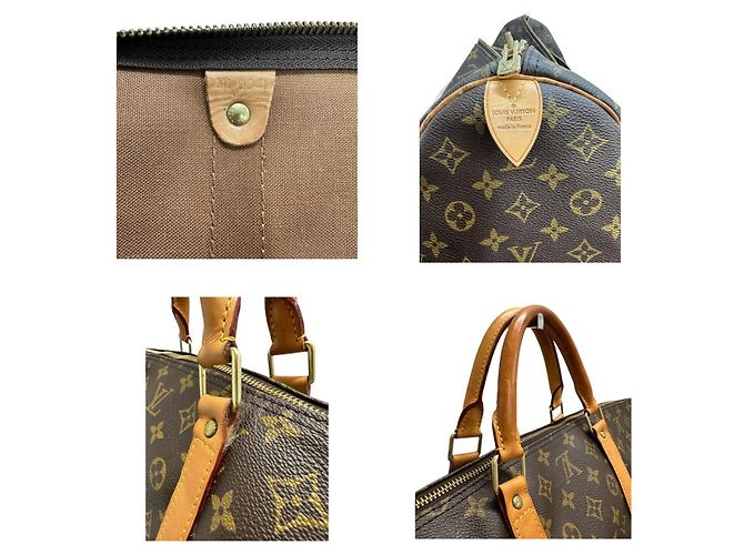 Bolso Boston Louis Vuitton Keepall Monogram Castaño - vista 7
