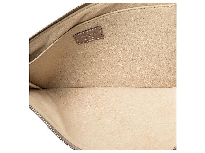 Louis Vuitton Pochette Jour PM Clutch Marrone Beige - vista 8