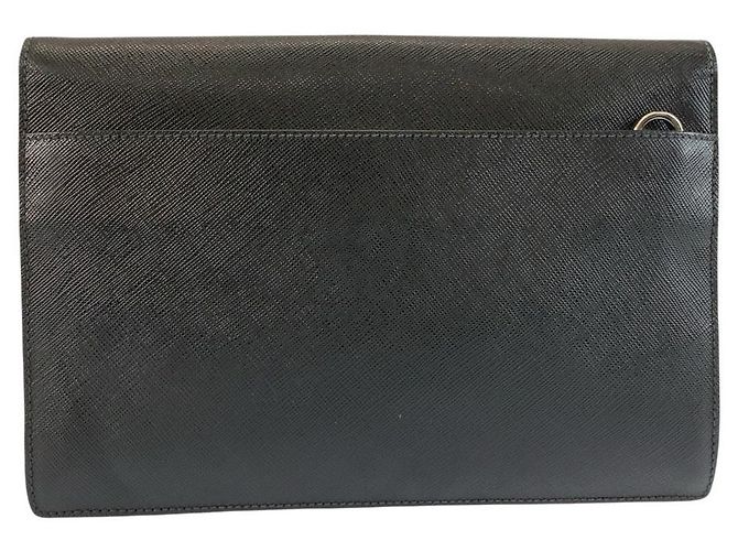 Bolsa de Mão Prada Saffiano Preto - vista 2