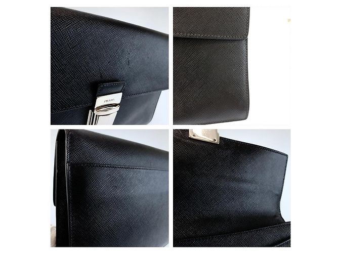 Bolsa de Mão Prada Saffiano Preto - vista 5
