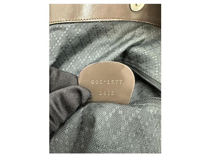 Borsa a tracolla Gucci Bamboo Verde - vista 6