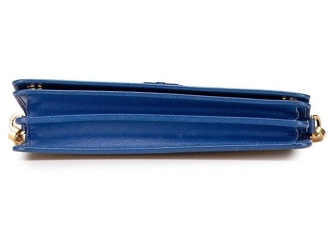 Cartera de Hombro con Cadena Prada Azul - vista 3