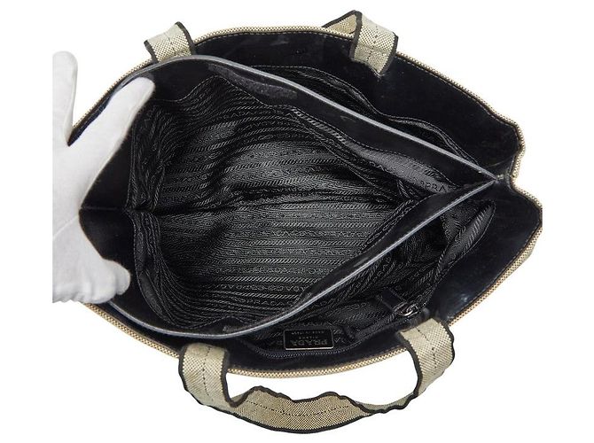 Borsa Tote Prada con logo Triangle Multicolore - vista 10