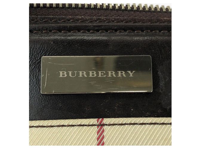 Borsa a tracolla Burberry Check Multicolore - vista 4