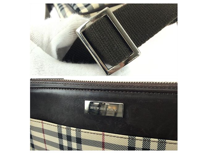 Borsa a tracolla Burberry Check Multicolore - vista 6