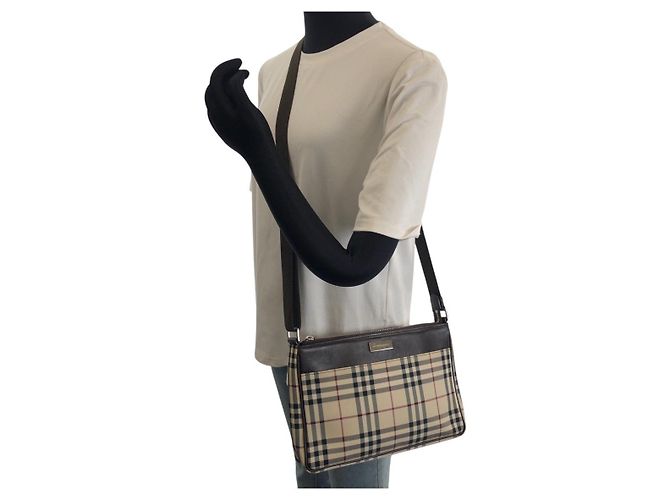 Borsa a tracolla Burberry Check Multicolore - vista 7
