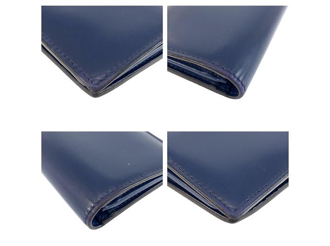 Portafoglio lungo Gucci 408813 Blu - vista 4