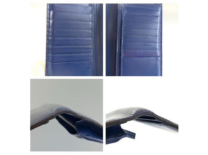 Portafoglio lungo Gucci 408813 Blu - vista 8