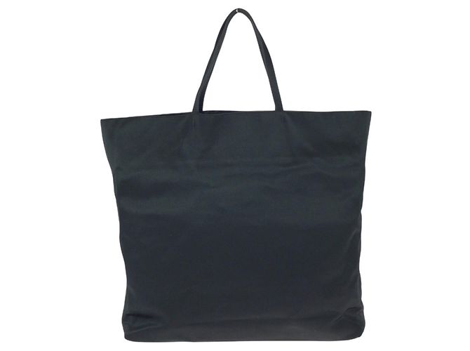 Tote Sacola Prada Triangle Logo Preto - vista 2