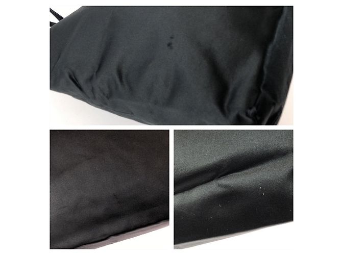 Tote Sacola Prada Triangle Logo Preto - vista 5
