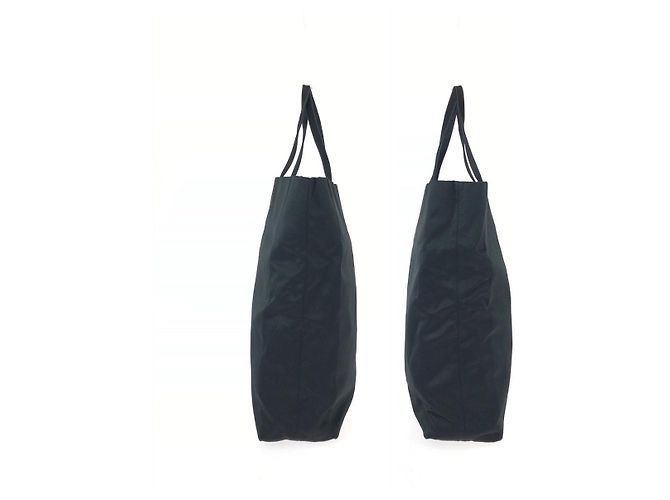 Tote Sacola Prada Triangle Logo Preto - vista 8