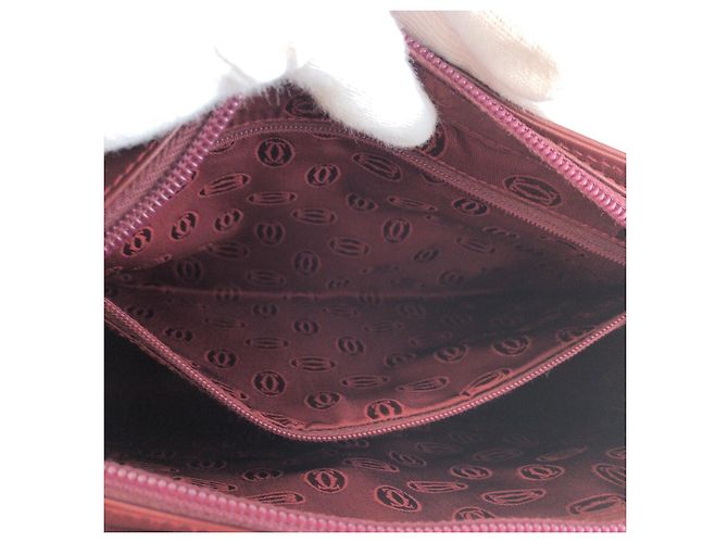 Borsa a pochette Cartier Must Line Rosso - vista 7