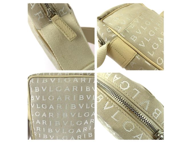 Bulgari Borsa a tracolla Bvlgari Logo Mania Marrone Beige - vista 5