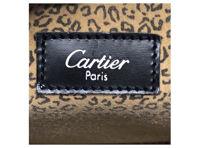 Borsa Tote Cartier Vintage Panthere Nero - vista 4