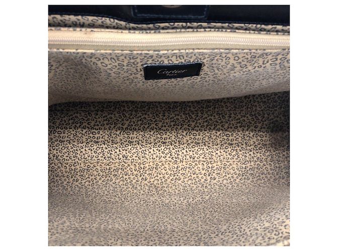 Borsa Tote Cartier Vintage Panthere Nero - vista 9