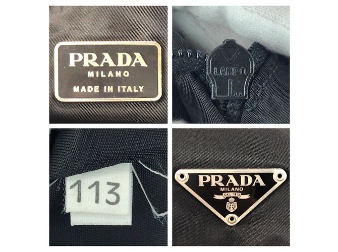 Bolsa Crossbody Prada Tessuto Preto - vista 3