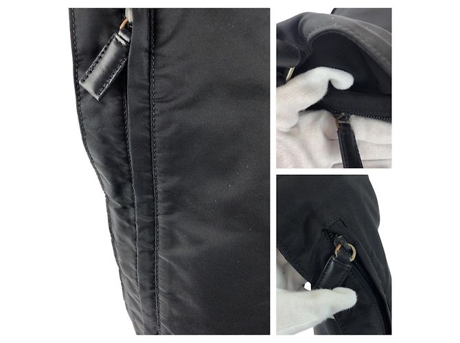 Bolsa Crossbody Prada Tessuto Preto - vista 5