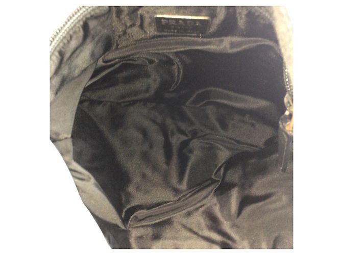 Bolsa Crossbody Prada Tessuto Preto - vista 9