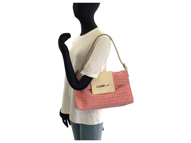 Bulgari Borsa a tracolla Bvlgari Logo Mania Multicolore - vista 7