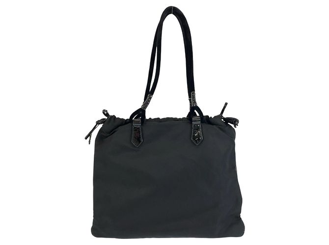 Saco Tote Prada Tessuto Preto - vista 2
