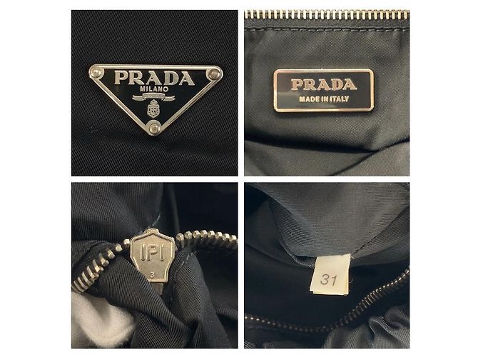 Saco Tote Prada Tessuto Preto - vista 3