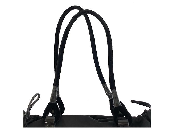 Saco Tote Prada Tessuto Preto - vista 7