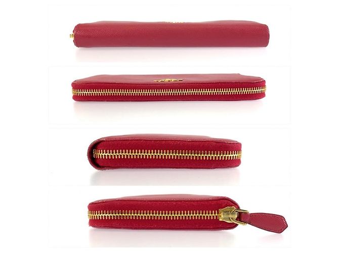 Portefeuille long Prada Saffiano Rose - vue 10