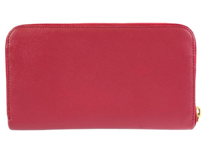 Portefeuille long Prada Saffiano Rose - vue 2
