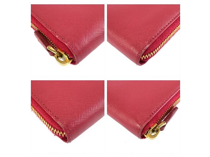 Portefeuille long Prada Saffiano Rose - vue 6