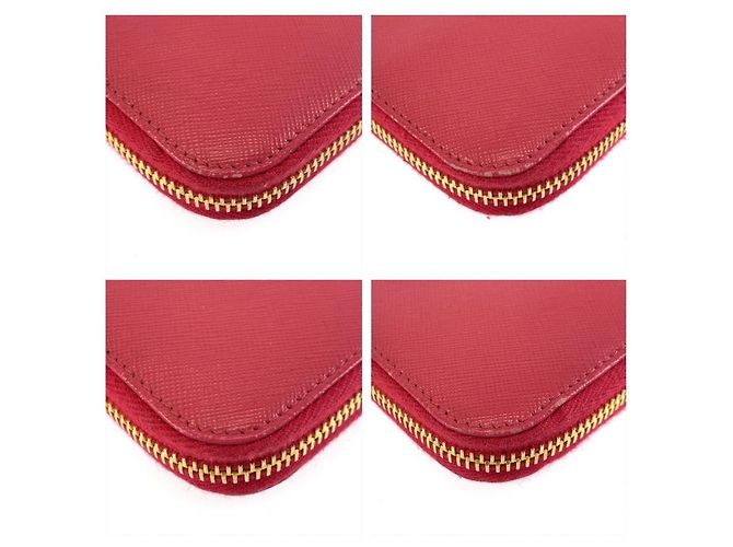 Portefeuille long Prada Saffiano Rose - vue 7