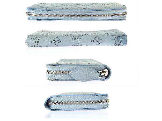Portafoglio Zippy Louis Vuitton Monogram Mahina Blu - vista 10