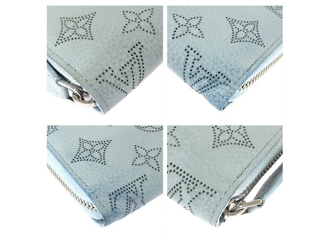 Portafoglio Zippy Louis Vuitton Monogram Mahina Blu - vista 3