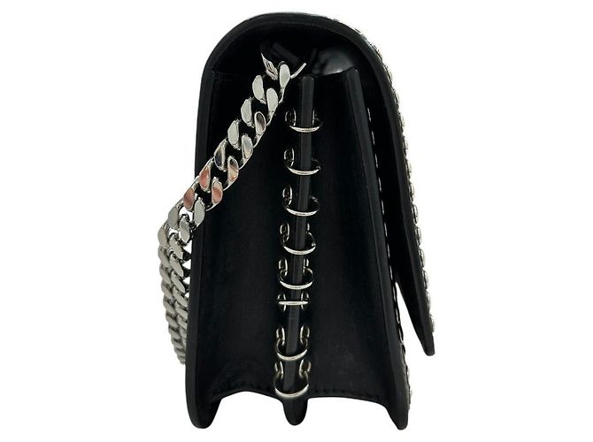 Borsa a tracolla in pelle Burberry Nero - vista 3