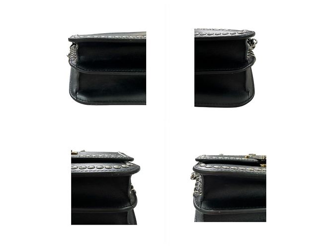 Borsa a tracolla in pelle Burberry Nero - vista 7